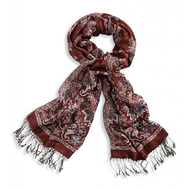 Damen-schal-rot