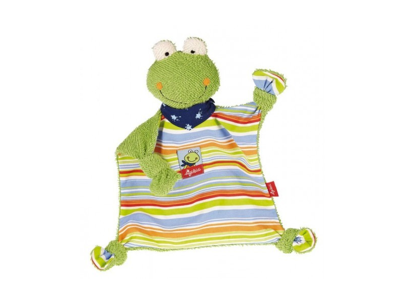 SIGIKID Greifling Frosch Mit Spiegel - Baby Spielzeug Ab 3 Monaten In Grün