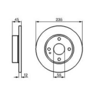 Mazda-121-bremsscheibe