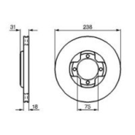 Mazda-323-bremsscheibe