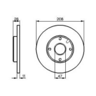 Daihatsu-charade-bremsscheibe