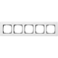Gira-021512-abdeckrahmen-5f-weissglas