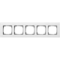 Gira-021512-abdeckrahmen-5f-weissglas