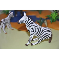 Zebra-sitzend