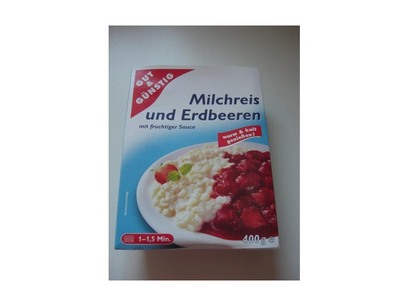 Gut &amp; Günstig Milchreis und Erdbeeren Testberichte bei yopi.de