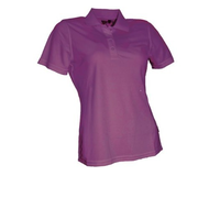 Damen-poloshirt-violett