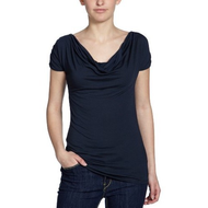 Damen-t-shirt-blau-denim