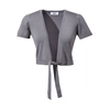 Strickbolero-grau