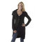 Longstrickjacke-schwarz