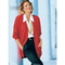 Strickjacke-rot-groesse-50
