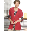 Strickjacke-rot-groesse-46