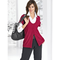 Strickjacke-rot-groesse-42