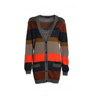 Strickjacke-mehrfarbig