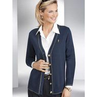 Strickjacke-marine-groesse-44