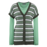 Strickjacke-hellgruen