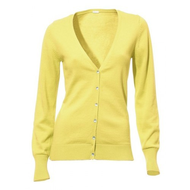 Strickjacke-gelb