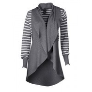Strickjacke-dunkelgrau
