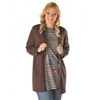 Strickjacke-braun-groesse-50