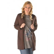 Strickjacke-braun-groesse-50