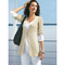 Strickjacke-beige-groesse-46