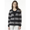 Damen-strickjacke-gestreift