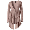 Damen-strickjacke-rose