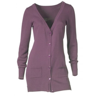 Damen-strickjacke-mauve