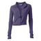 Damen-strickjacke-lila