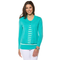 Damen-strickjacke-gruen