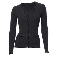 Damen-strickjacke-anthrazit