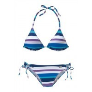 Bikini-blau-gestreift