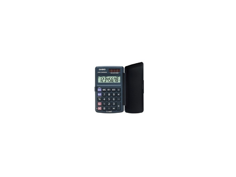 Calculatrice Casio SL-300VER - 8 Chiffres, Double Alimentation Solaire/pile, Conversion Euro - Bureau
