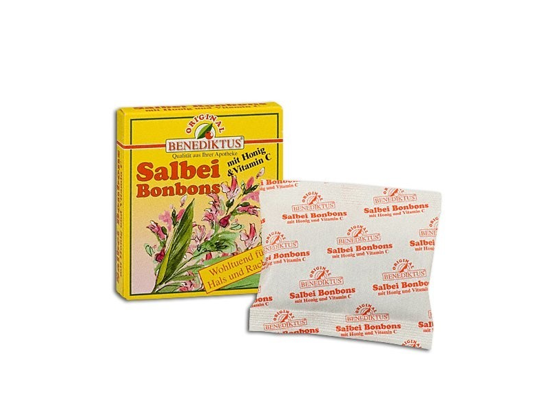 Benediktus Salbei Bonbons mit Honig &amp; Vitamin C Testberichte bei yopi.de