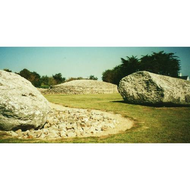 Der-grand-menhir-brise-und-der-table-de-marchand-im-hintergrund-in-locmariaquer