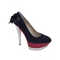 Fersengold-veloursleder-pumps