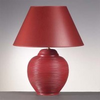 Keramik-lampe-asia-dunkelrot