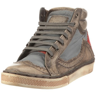 Red-herren-stiefel-grau