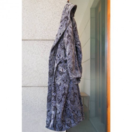 Damen-bademantel-grau-kimono