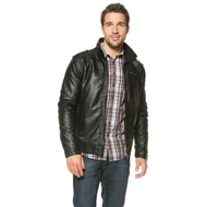 Herren-lederimitat-jacke-schwarz