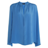 Seidenbluse-blau