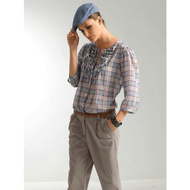 Rueschenbluse-karo