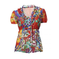 Rueschenbluse-bunt