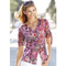 Jersey-bluse-bunt