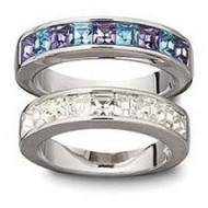 Swarovski-set-mit-klarem-und-blauem-ring