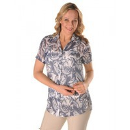 Druckbluse-grau