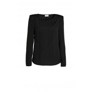 Chiffonbluse-schwarz