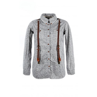 Maison-scotch-bluse-grau