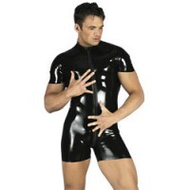 Latex-herren-kurzoverall