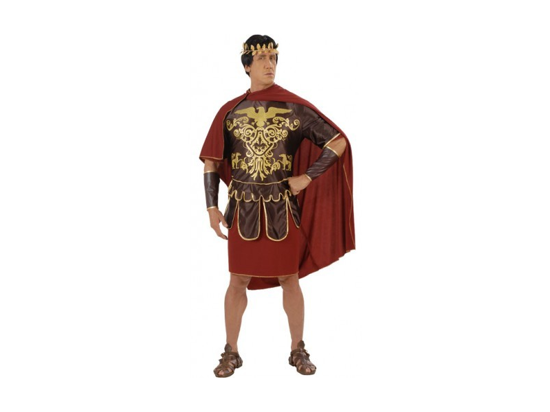 FIESTAS GUIRCA Herren-Kostüm César – Römer Toga, 100% Polyester, Grösse 34 DE
