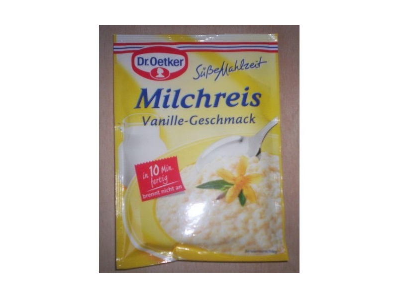 Dr. Oetker Süße Mahlzeit Milchreis Vanille-Geschmack Testberichte bei ...